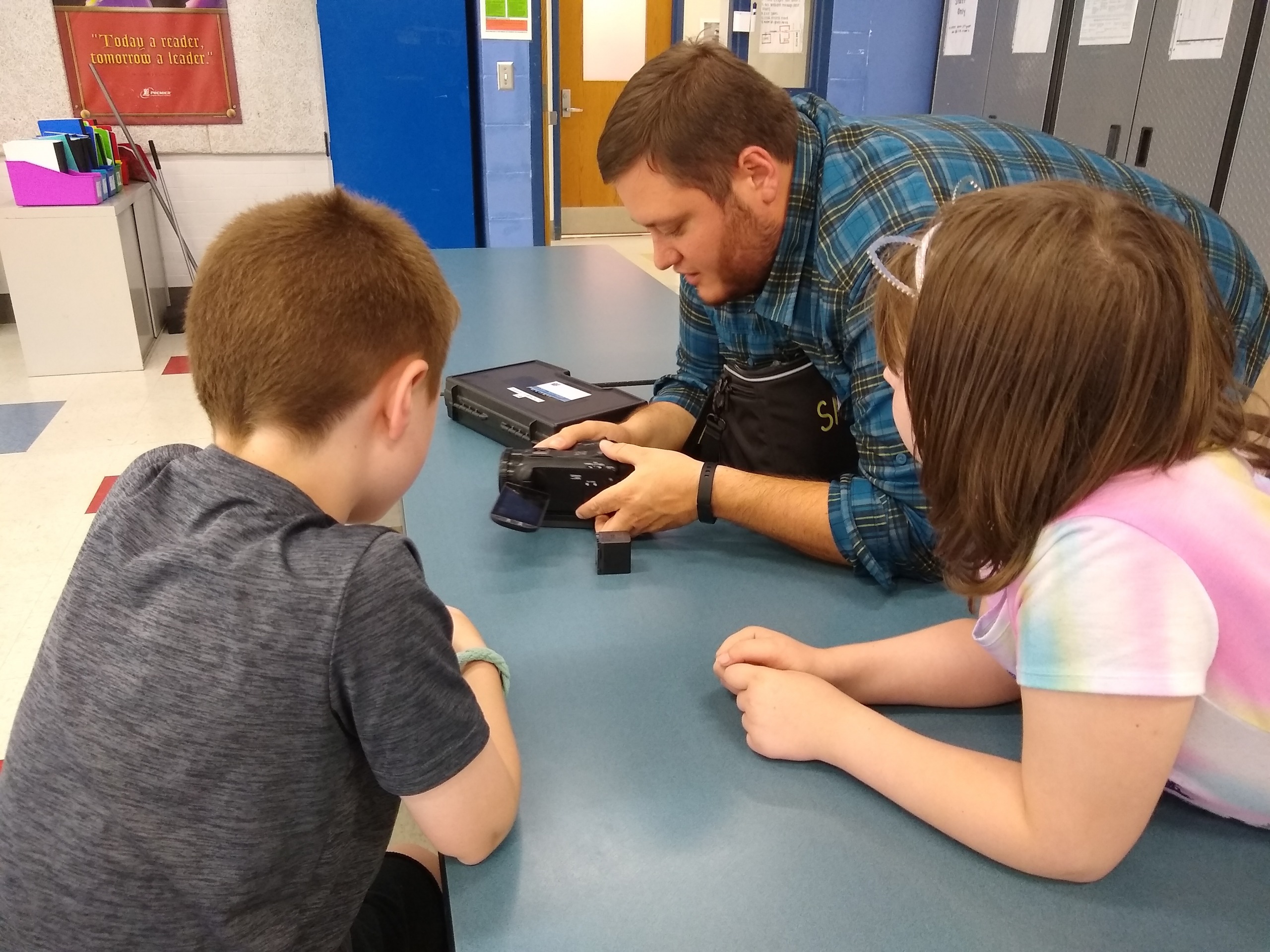 Training students at Indian Head Elementary School