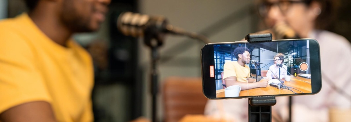 SmartPhone capture of Podcaster