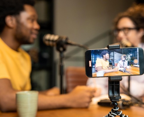 SmartPhone capture of Podcaster